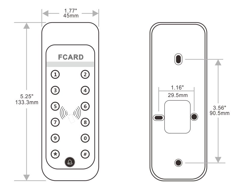 Access Controller Product Size