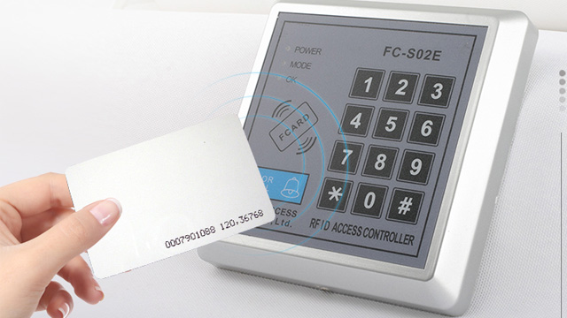 access control card reader to read information