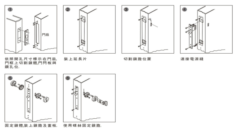 电插锁安装