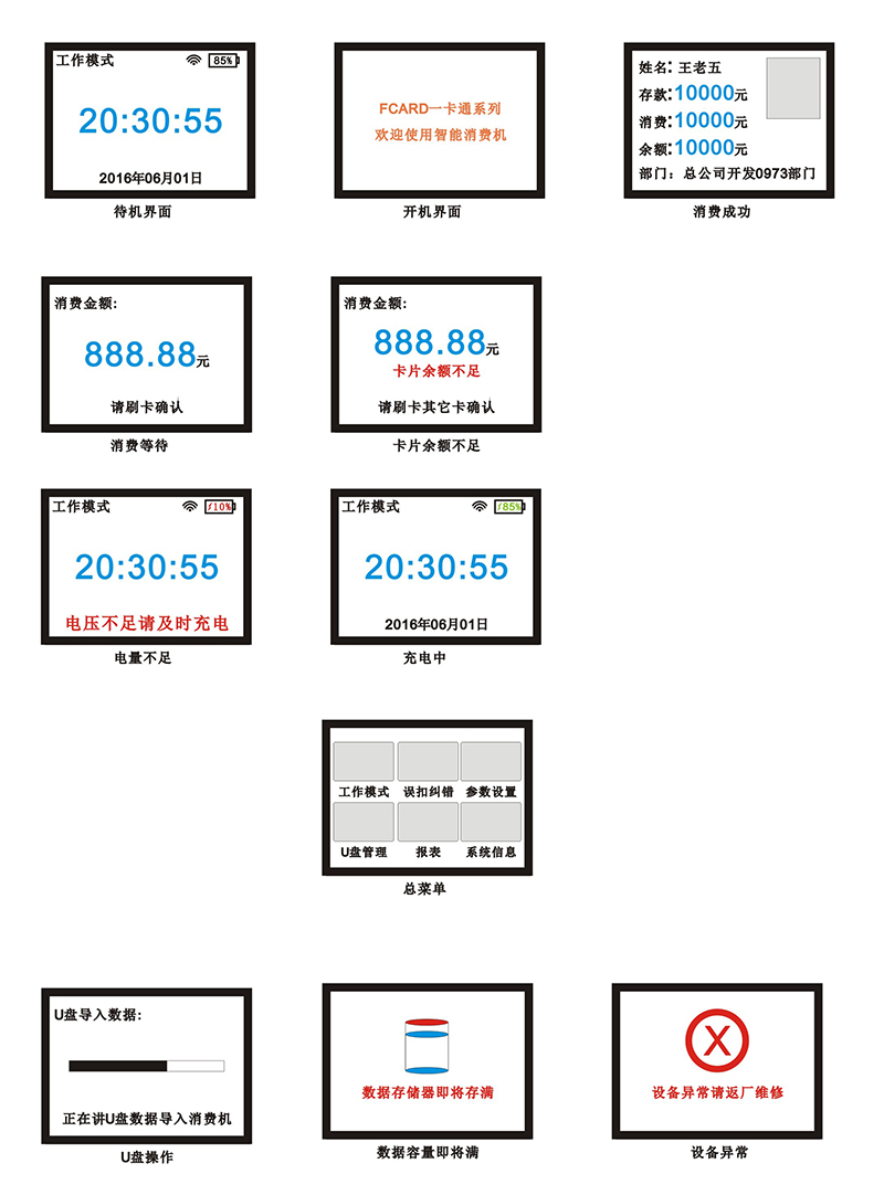 消费机主界面