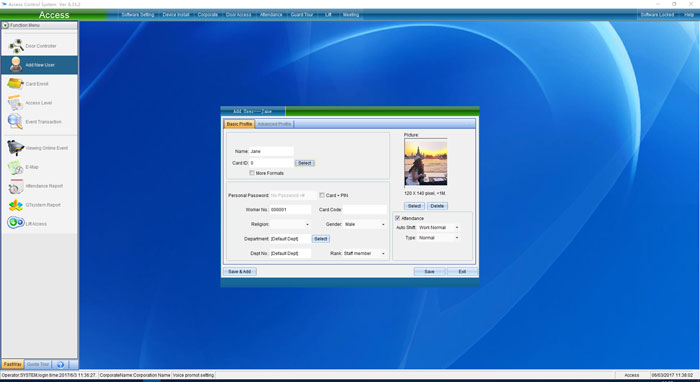 Access Controller Software Photoes