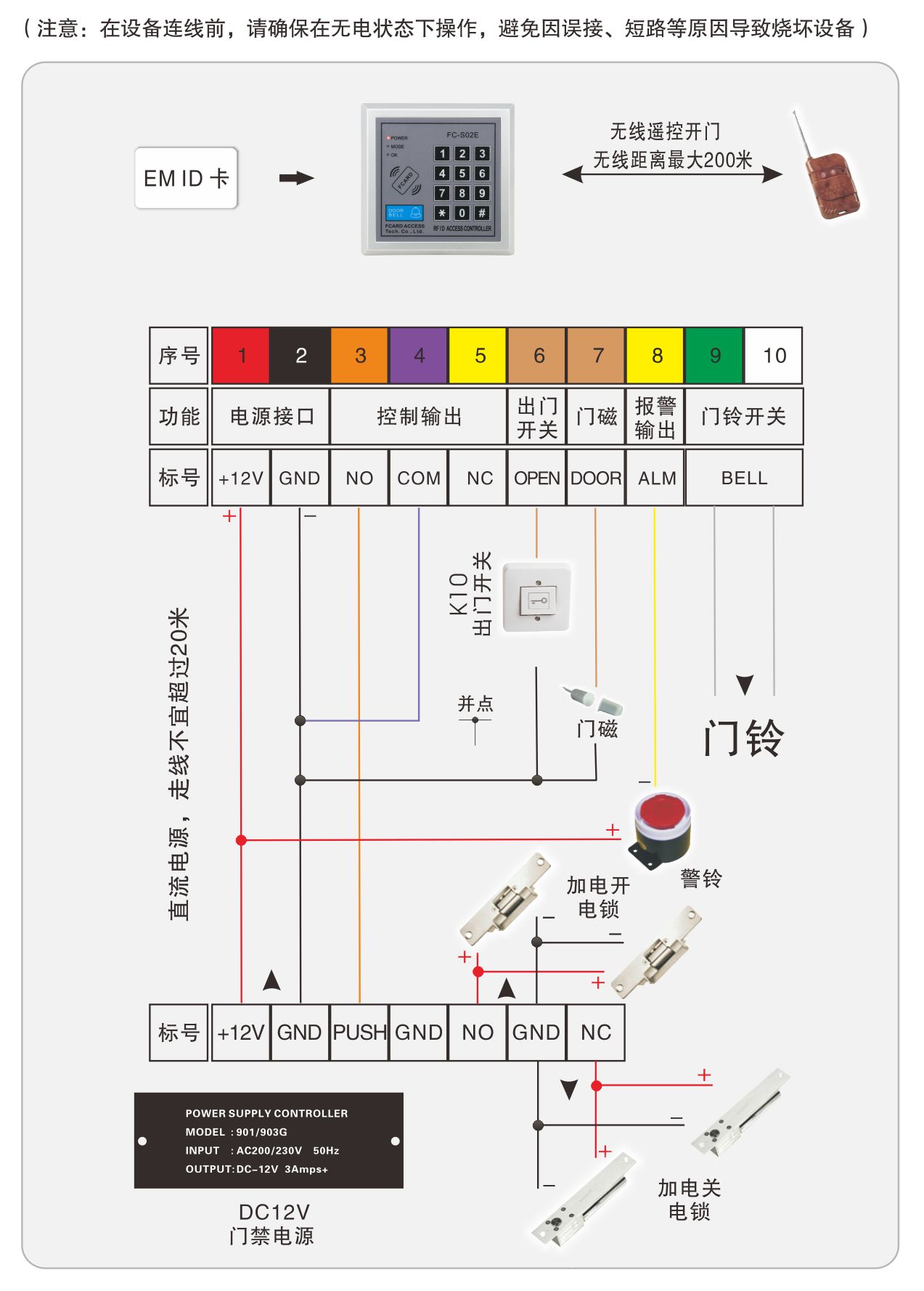 FC-S02E接线图 FC-S02E接线图